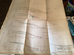 Plan   Dessin Carcoar Dam WATER  CARCOAR   BARRAGE 1970;australia Australie PROGRAMME FOR COOLING AND - Opere Pubbliche