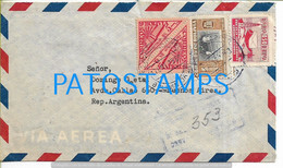 188291 BOLIVIA ORURO COVER CANCEL YEAR 1953 CIRCULATED TO ARGENTINA DAMAGED THE BACK NO POSTAL POSTCARD - Bolivia