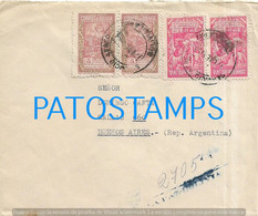 188292 BOLIVIA LA PAZ COVER CANCEL YEAR 1953 CIRCULATED TO ARGENTINA MISSING FLAP NO POSTAL POSTCARD - Bolivia