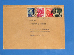 Allemagne Zone Française 1947 Baden - Lettre De Freiburg à La Suisse (G6091) - Baden