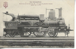 Train Locomotive Cie P.L.M. 1er Type De Grande Vitesse  Col Fleury      .G - Trains