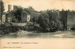 Sorgues * Vue D'ensemble Du Village Et La Sorgues * Publicité Au Dos French Educational Work - Sorgues