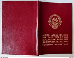 #28         DIPLOMATIC PASSPORT , PASSEPORT / REISEPASS / PASAPORTE - DIPLOMATIQUE , YUGOSLAVIA - Historical Documents - Historical Documents