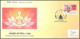 India 2022 International Yoga Day 2022 New Delhi Issue Special Cover (**) Inde Indien - Covers & Documents
