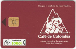 SPAIN B-355 Chip Telefonica - Advertising, Drink, Coffee / Animal, Cow - Used - Non Classés