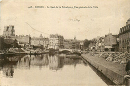 Rennes * Le Quai De La Prévalaye * Vue Générale De La Ville * Péniche Batellerie - Rennes