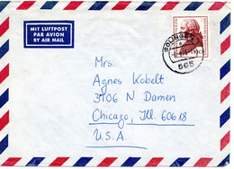 59917 - Bund - 1975 - 90Pfg Kant EF A LpBf SOLINGEN -> Chicago, IL (USA) - Briefe U. Dokumente