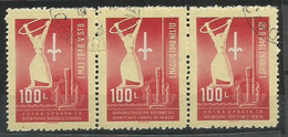 Italy Yugoslavia Italia Trieste Zone B Sassone 1/3 (S.1, Trittico) Complete Set Used CTO 1948 Sass.CV: 160,00€ - Afgestempeld