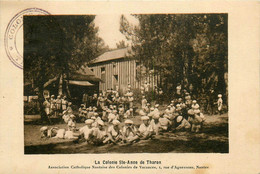 Tharon * La Colonie Ste Anne * Association Catholique Nantaise Des Colonies De Vacances , à Nantes * Enfants - Tharon-Plage