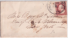 AVANT 1900 - USA - TYPE NON DENTELE 1851 Sur ENVELOPPE => NEW YORK - Cartas
