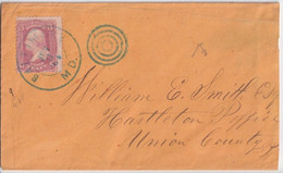 1864 - USA - ENVELOPPE De BALTIMORE => HARTLETON - Covers & Documents