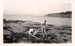 Pornic * à La Pêche Aux Crevettes * Pêcheurs * Photo Ancienne - Pornic