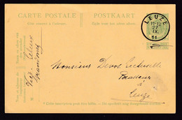 37/018 - BRASSERIE Belgique - Vers Brasseur Devos-Lecluselles à LEUZE 1911 Sur Entier Postal Ex GRANDMETZ - Birre