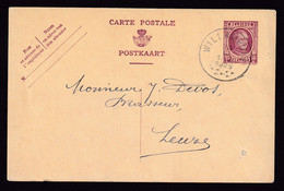 37/019 - BRASSERIE Belgique - Vers Brasseur Devos à LEUZE 1925 Sur Entier Postal Ex BRAFFE Via WILLEMEAU - Biere