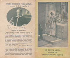 LIBRETTO - LA SANTA MESSA IN UNIONE CON SAN GIOVANNI BOSCO - SAN BENIGNO CANAVESE 1939 - Religione