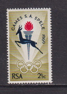 SOUTH AFRICA - 1969 South African Games 21/2c Never Hinged Mint - Unused Stamps