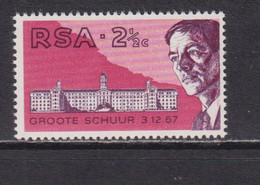 SOUTH AFRICA - 1969 Irst Heart Transplant 21/2c Never Hinged Mint - Ongebruikt