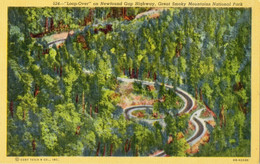524 -Loop-Over"  On Newfound Gap Highway, Great Smoky Mountains National Park- OB-H2330 - Art-Colortone - USA National Parks