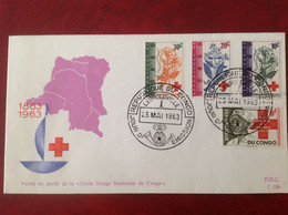 Congo Croix Rouge 1963 FDC - Otros & Sin Clasificación