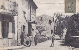 St Paul Le Jeune  Entrée Du Village Animée - Andere Gemeenten
