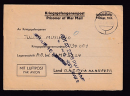 37/040 --  Collection OVERIJSE - Griffe NOT AT 2228 PW CAMP (TERLAENEN) S/ Devant De Lettre NEUWIED 1946 - Guerra 40 – 45 (Cartas & Documentos)