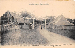 COTE D'IVOIRE - ABIDJAN - ENTREE DU CAMP GALLIENI - MILITARIA - Côte-d'Ivoire