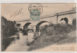 AILLEVILLERS  70  HAUTE SAONE   CPA PONT DU CHEMIN DE FER SUR LA SEMOUSE - Altri & Non Classificati