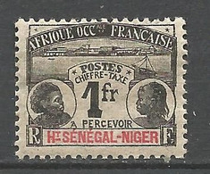 HAUT-SENEGAL ET NIGER TAXE N° 7 NEUF*  CHARNIERE  / MH - Nuevos