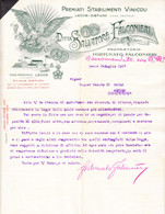 VINI FALCONIERI - OSTUNI 1927 - Lettera Su Carta Intestata -.- - Italia