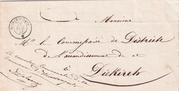 LUXEMBOURG -RARE - 1847 - CACHET ! HEINERSCHEID ! - (envoyé De La Commune De Weiswampach ) Estimé 2000 Euros LH1 / T17 - ...-1852 Voorfilatelie