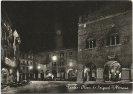 AB5975 Treviso - Piazza Dei Signori - Notturno Notte Nuit Night Nacht Noche / Viaggiata 1958 - Treviso