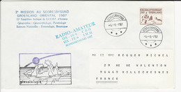 Enveloppe - 3e Mission Au SCORESBYSUND Groenland Oriental - Planètologie - 6/8/1987 - Forschungsprogramme