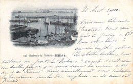 Royaume Uni UK Harbours St Helier's JERSEY Carte Précurseur 1900 - St. Helier