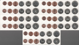 UAE United Arab Emirates - 5 Pcs X Set 6 Coins 1 5 10 25 50 Fils 1 Dirham 1996 - 2014 AUNC Lemberg-Zp - United Arab Emirates