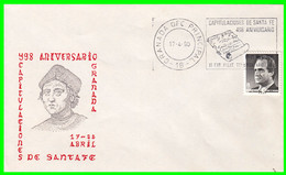 SOBRE CAPITULACIONES DE SANTA FE ( GRANADA ) CON MATASELLO SANTA FE AÑO 1990 - Autres & Non Classés