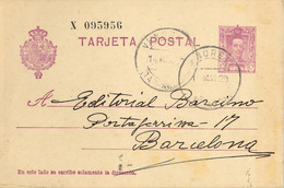 1929 , TARRAGONA  , E.P. 57 CIRCULADO , VENDRELL - BARCELONA , FARMACIA DR. CASTELLVI - 1850-1931