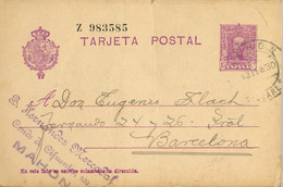 1930 , BALEARES  , E.P. 57 CIRCULADO , MAHÓN - BARCELONA - 1850-1931