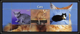 0422/ Bloc Chats (chat Cats Cat) Neuf ** MNH Tirage Privé Vignette - Gatos Domésticos
