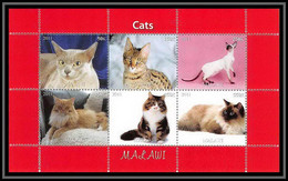 0431/ Bloc Chats (chat Cats Cat) Neuf ** MNH Tirage Privé Vignette - Gatos Domésticos
