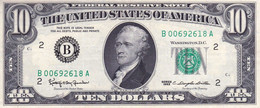 USA 10 DOLLARS 1963 New York AU (free Shipping Via Registered Air Mail) - Billetes De La Reserva Federal (1928-...)