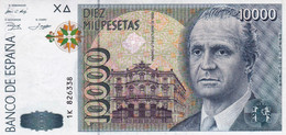 SPAIN 10000 PESETAS 1992 (1996) XF-AU P-166 "free Shipping Via Registered Air Mail" - [ 4] 1975-…: Juan Carlos I.