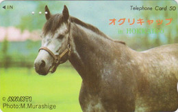 Télécarte JAPON / 110-015 -  ANIMAL - CHEVAL - HORSE JAPAN Phonecard - PFERD - 438 - Horses
