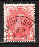 130  Albert Ier Petit Médaillon - Bonne Valeur - Oblit. LE HAVRE (SPECIAL) - LOOK!!!! - 1914-1915 Croix-Rouge