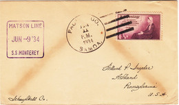 Samoa / Canada / Ship Mail / Matson Line / Oceanic Steamship - Altri & Non Classificati