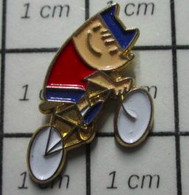3017 Pin's Pins / Beau Et Rare / THEME : JEUX OLYMPIQUES / BARCELONA 1992 MASCOTTE KOBI VELO CYCLISME - Jeux Olympiques