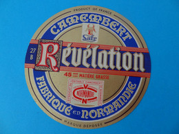 Etiquette De Camembert Révélation SAFR 27B - Cheese