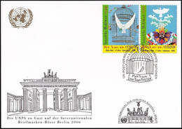 UNO WIEN 2006 Mi-Nr. 281 WEISSE KARTE - BRIEFMARKENBÖRSE BERLIN 21.09.2006 - Storia Postale