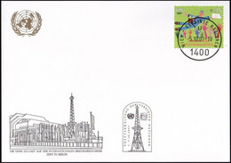 UNO WIEN 2007 Mi-Nr. WEISSE KARTE - BRIEFMARKEN-MESSE BERLIN 05.10.2007 - Storia Postale