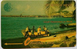 St. Kitts And Nevis Cable And Wireless 9CSKA EC$10 " Local Fishermen At Work " - St. Kitts & Nevis