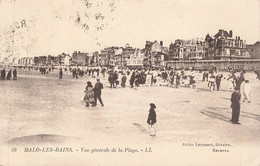 MALO LES BAINS : VUE GENERALE DE LA PLAGE - Malo Les Bains